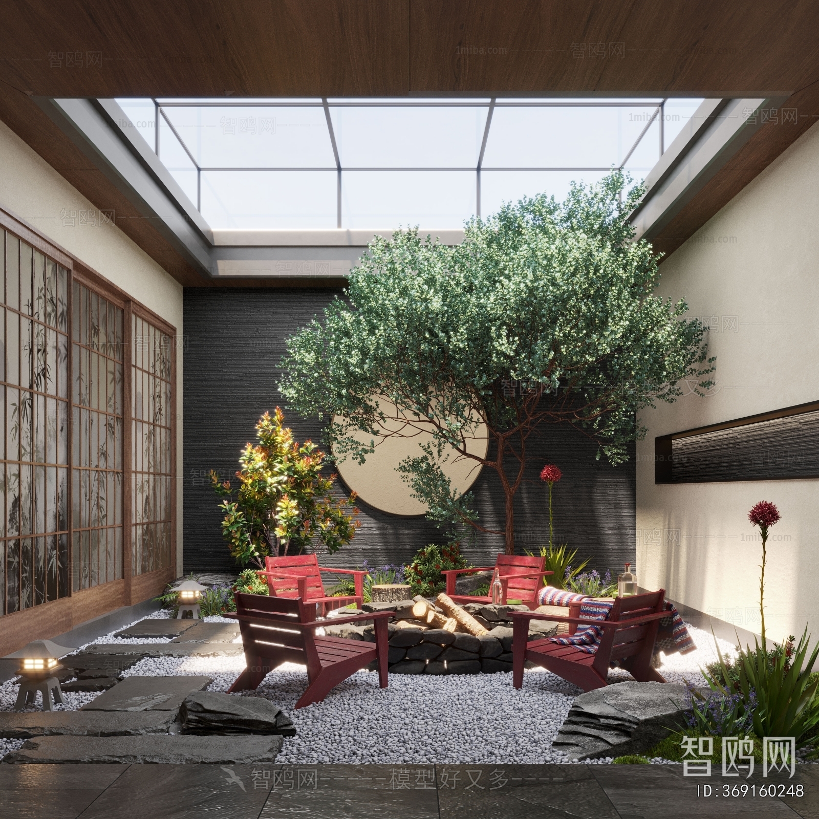 New Chinese Style Courtyard/landscape