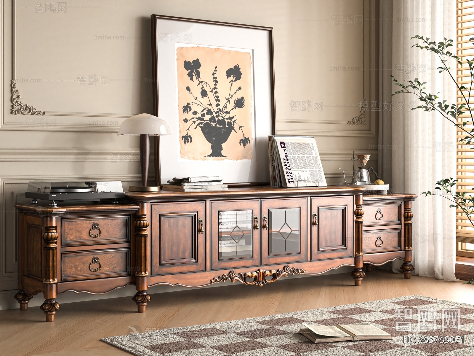 American Style TV Cabinet