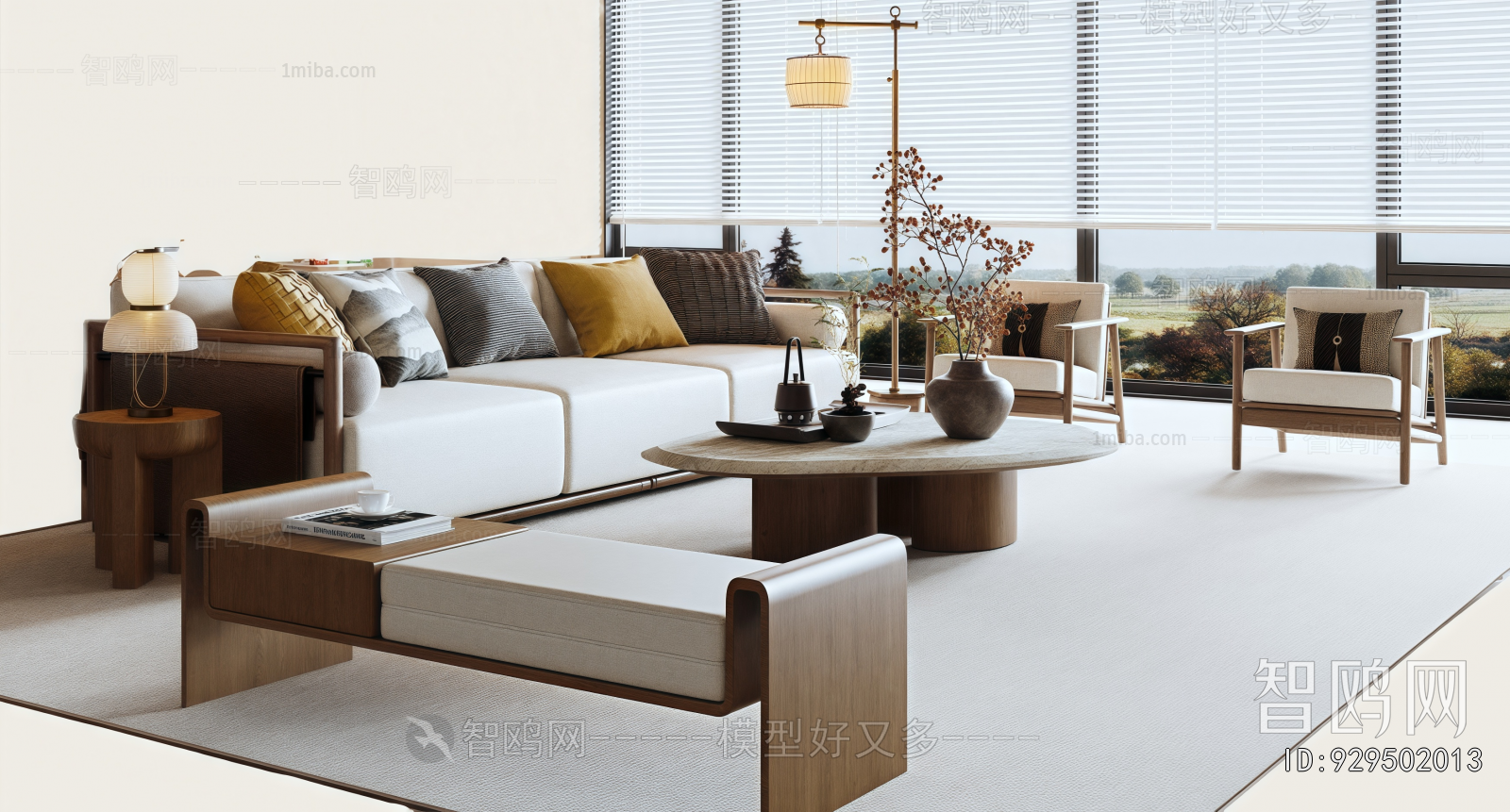 New Chinese Style Sofa Combination