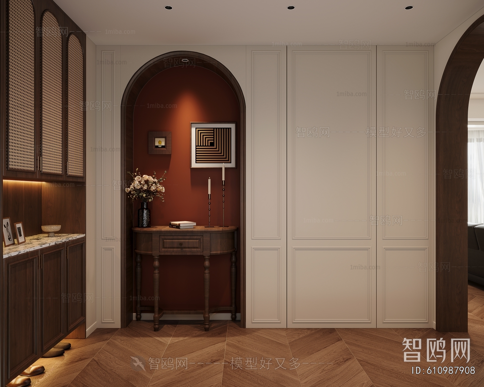 French Style Hallway