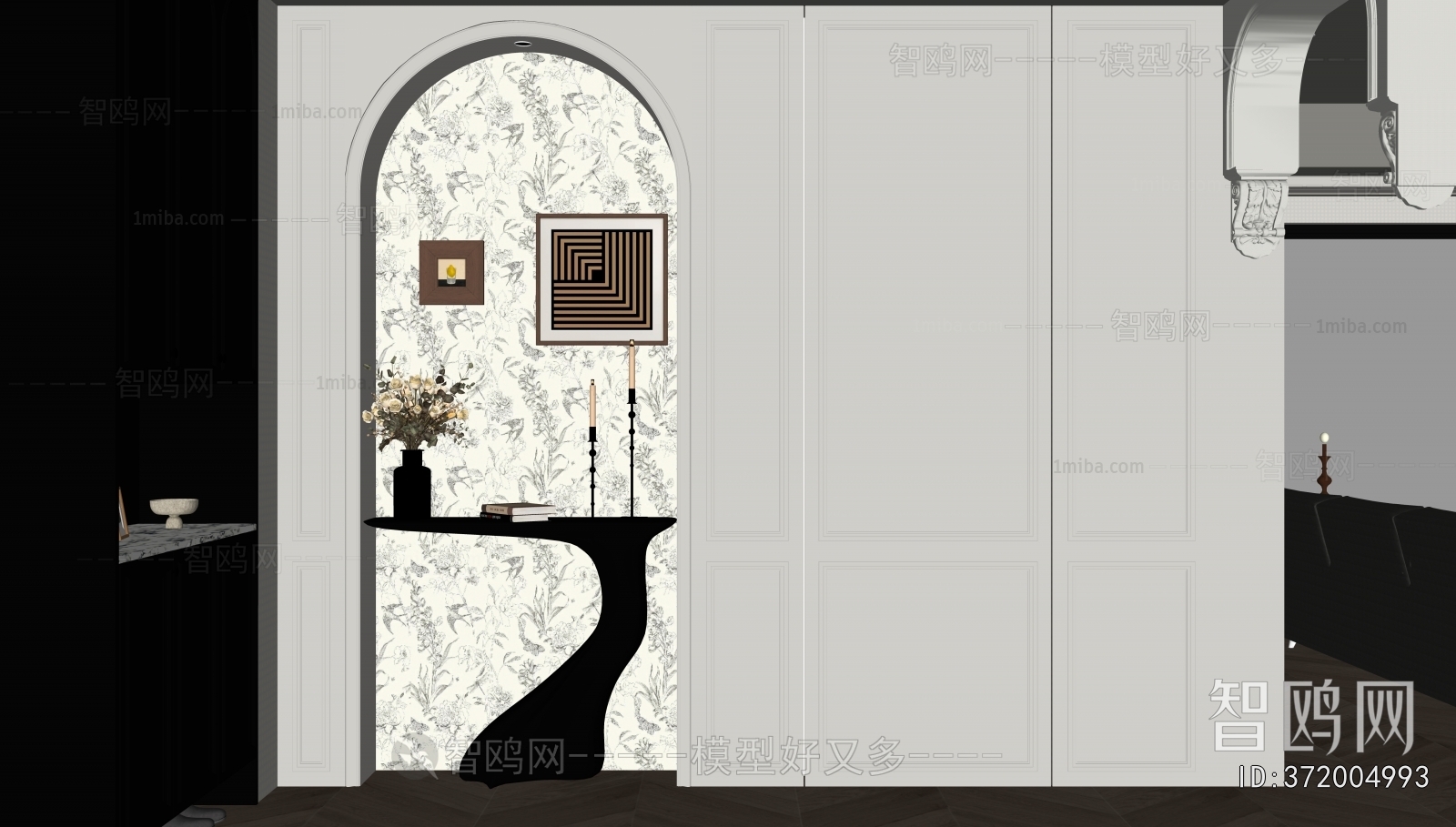 French Style Hallway