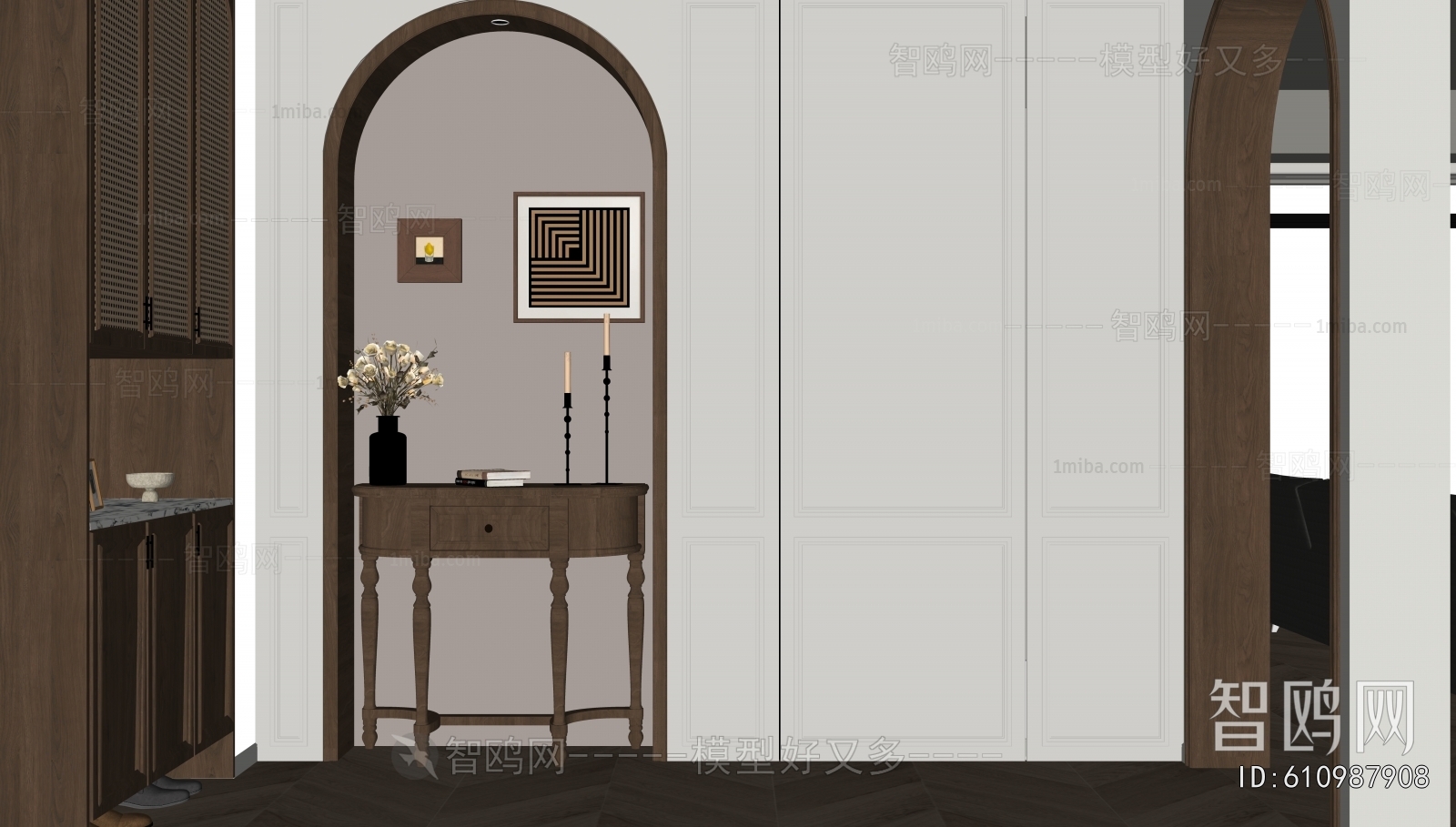 French Style Hallway