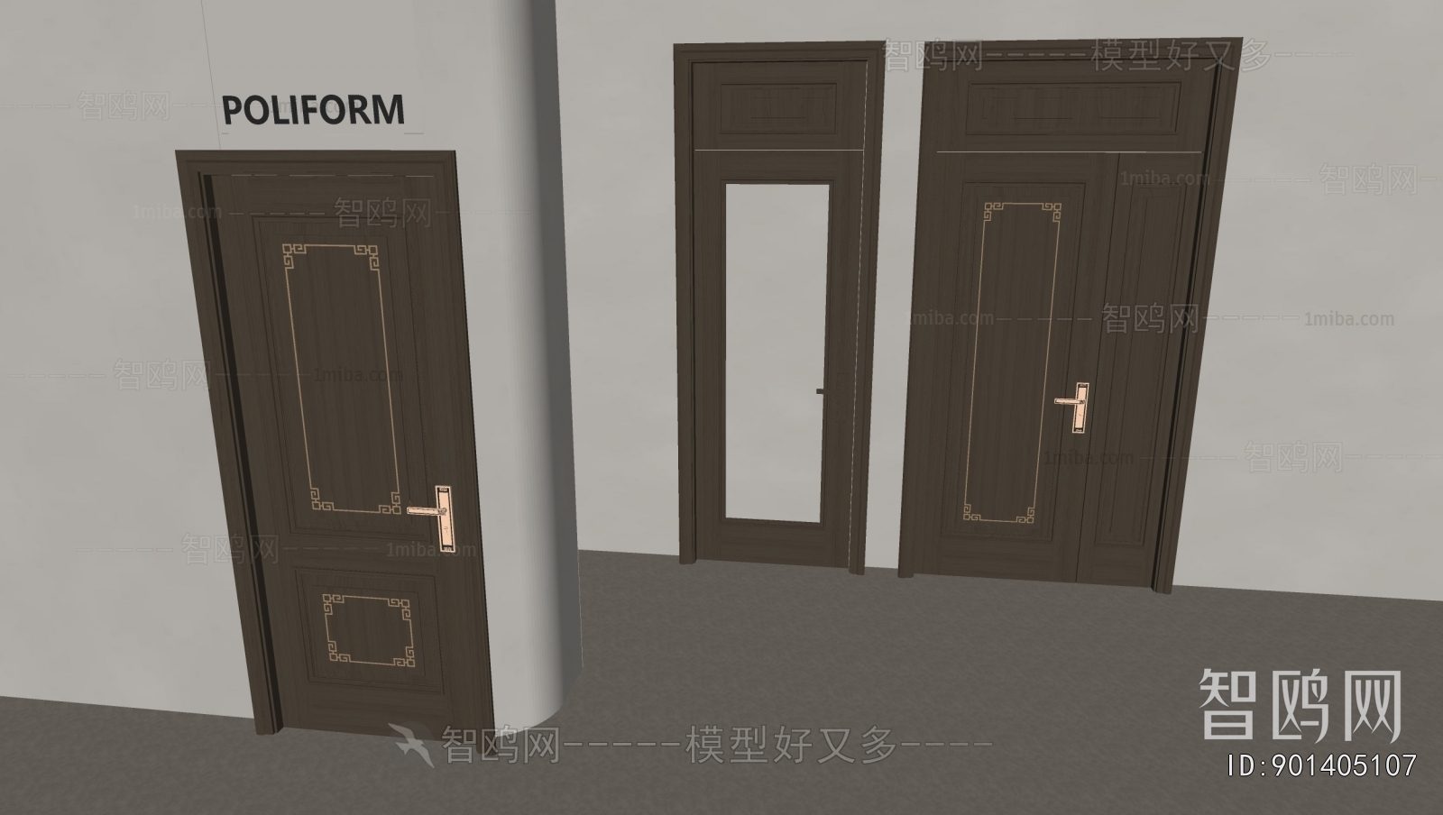 New Chinese Style Single Door