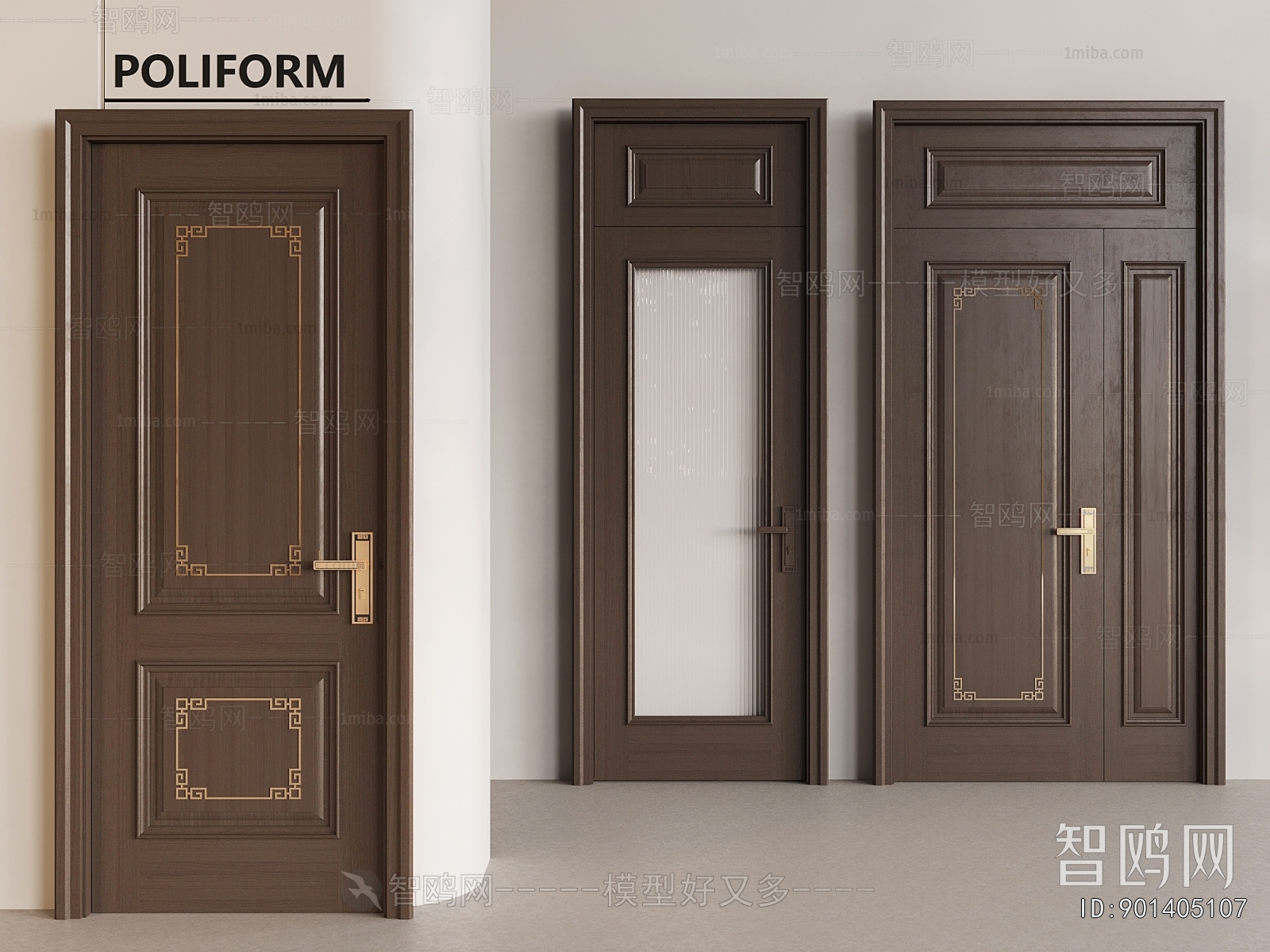 New Chinese Style Single Door