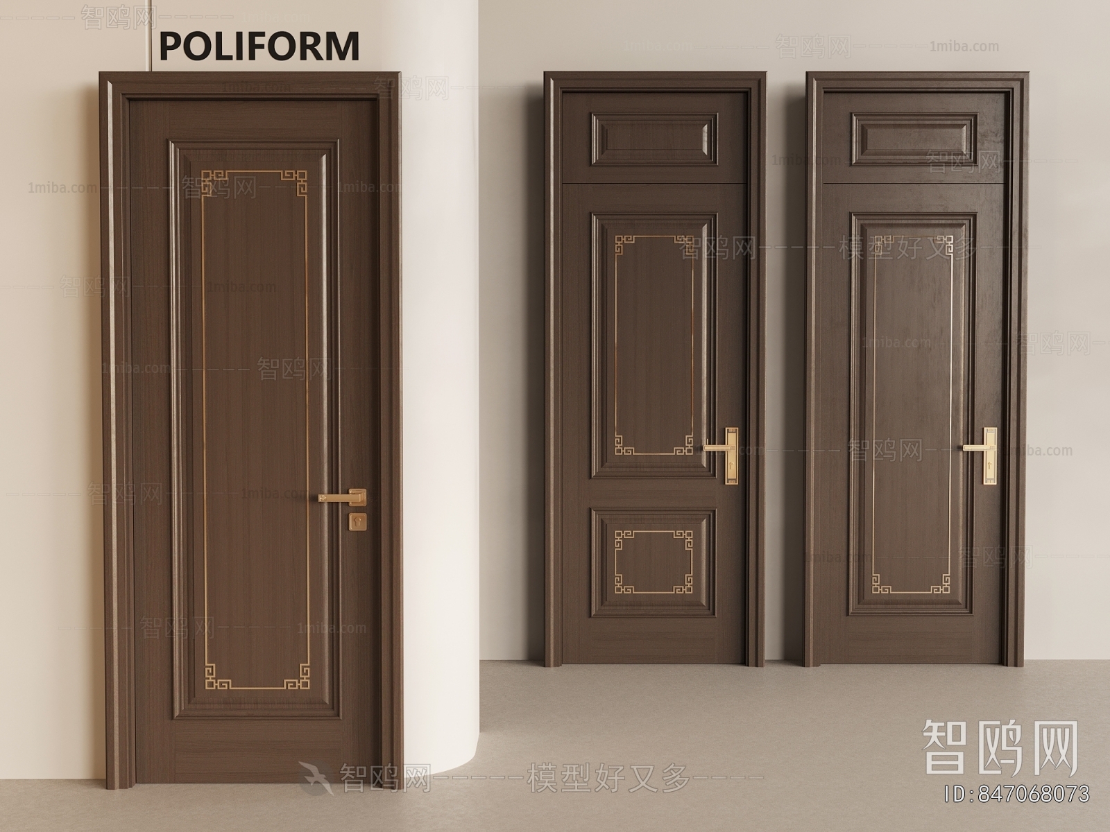 New Chinese Style Single Door