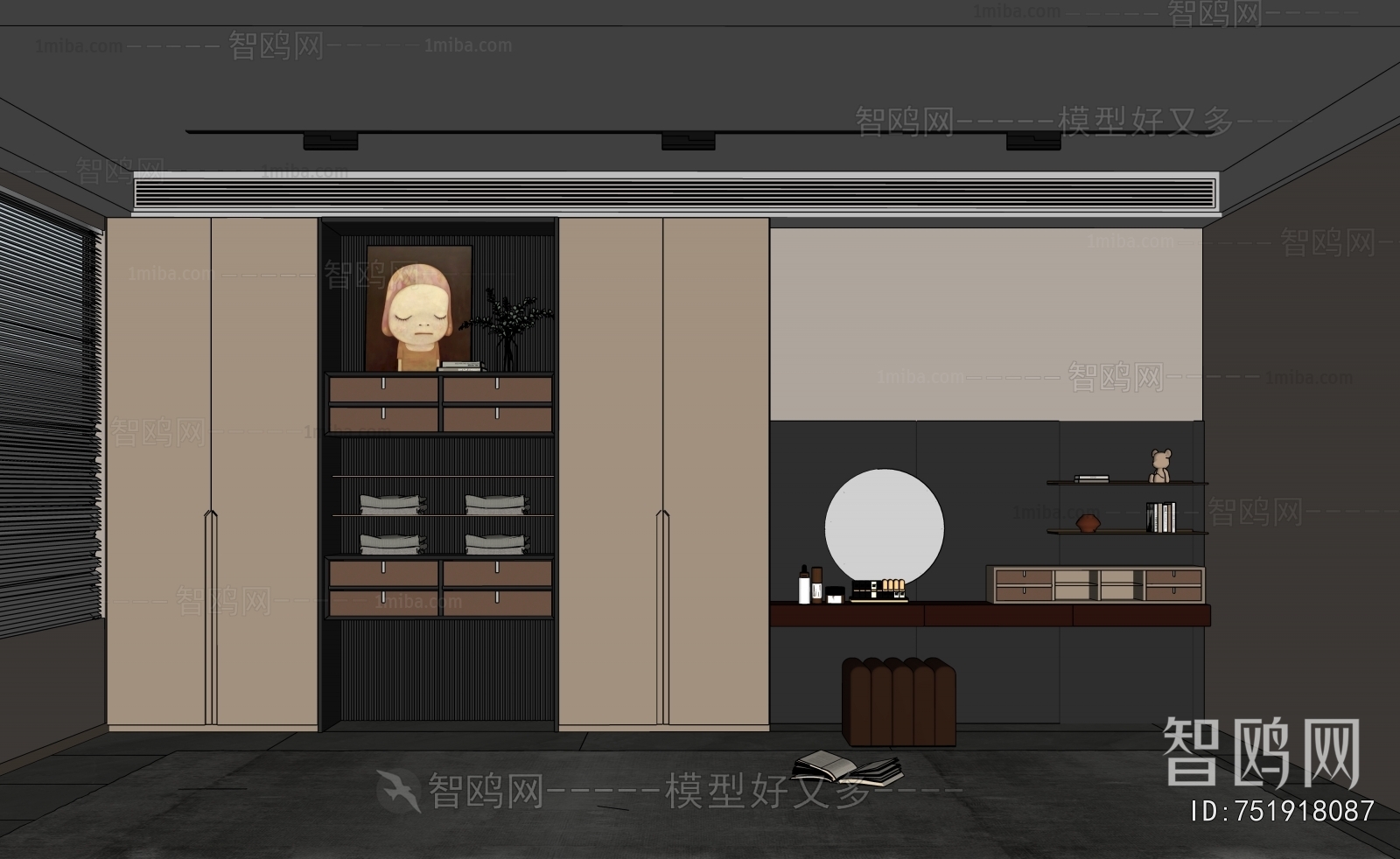 Modern Clothes Storage Area