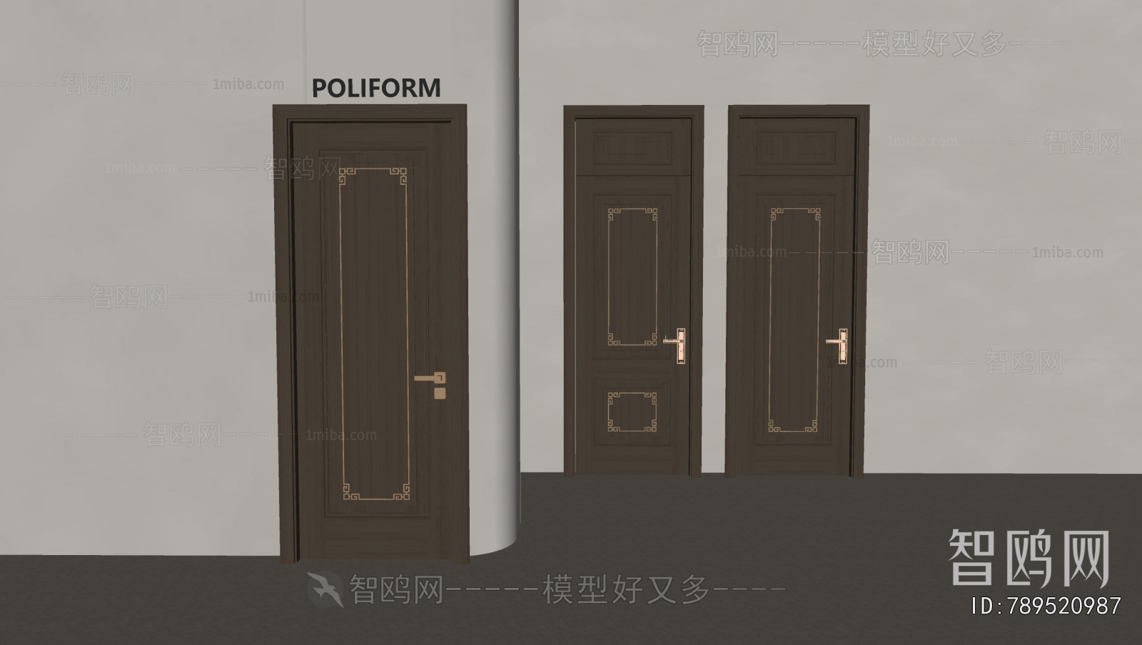 New Chinese Style Single Door