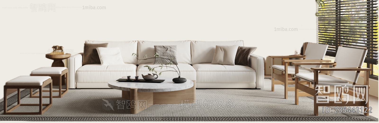 New Chinese Style Sofa Combination