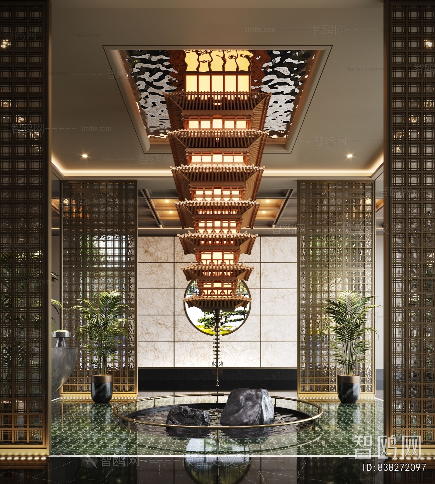 New Chinese Style Lobby Hall