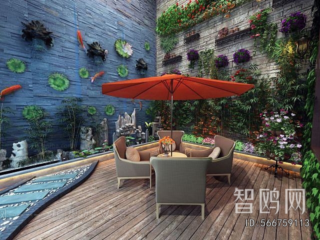 Modern Courtyard/landscape