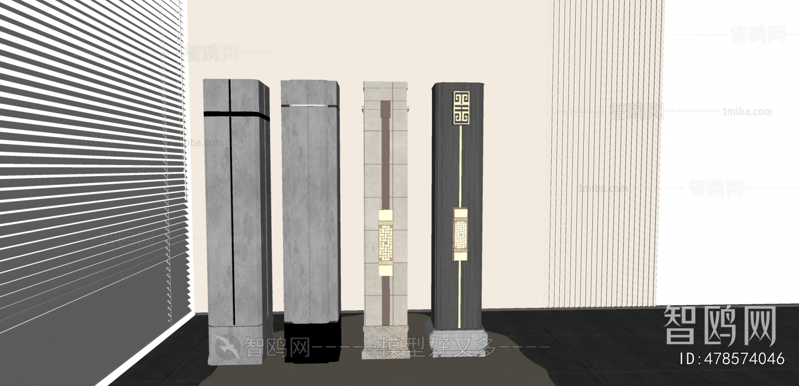 Chinese Style Column