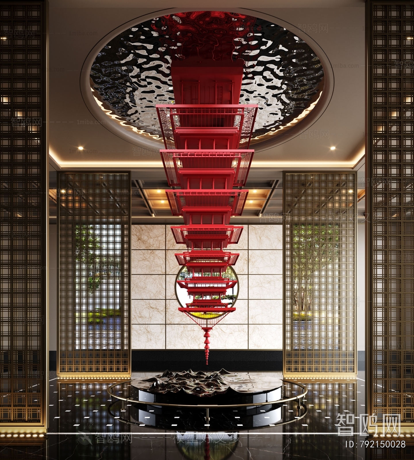 New Chinese Style Lobby Hall