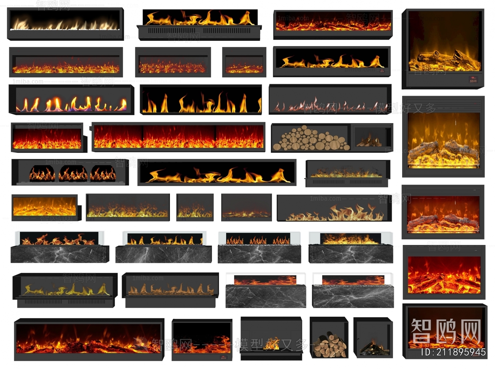 Modern Electronic Fireplace