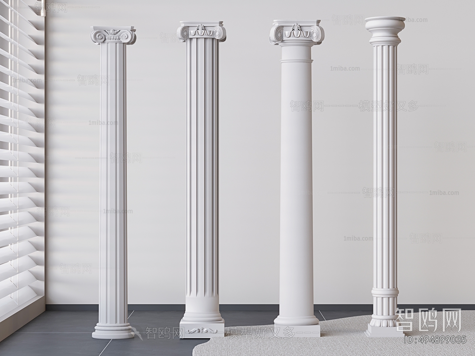 European Style Roman Pillar