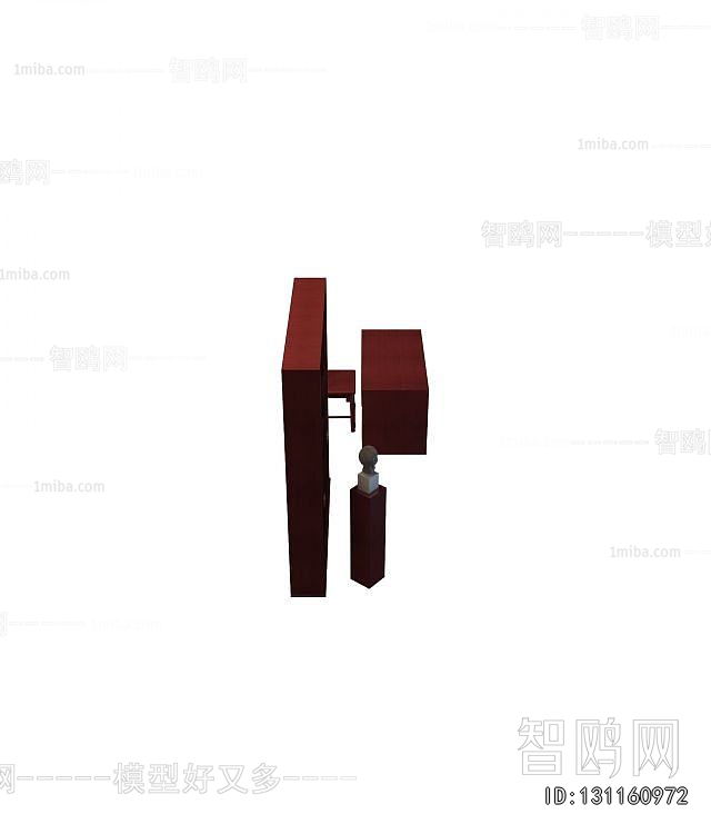 New Chinese Style Computer Desk And Chair