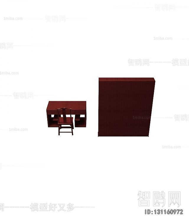 New Chinese Style Computer Desk And Chair