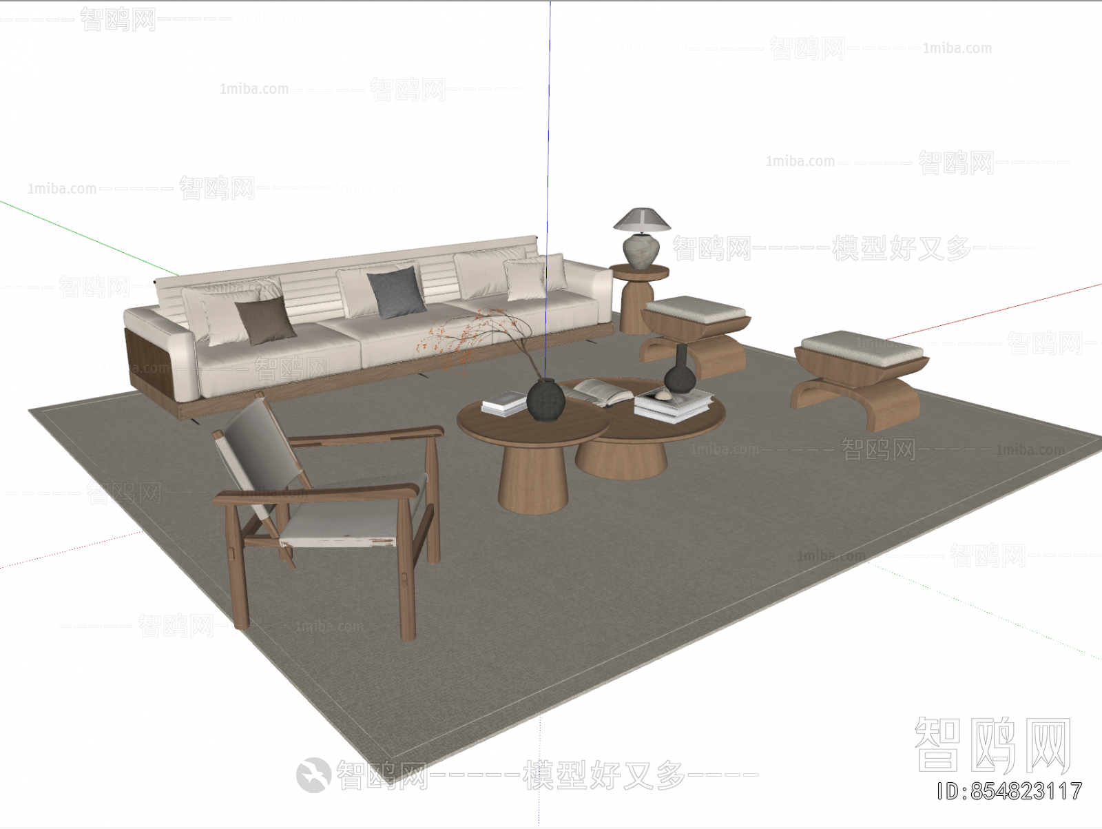 New Chinese Style Sofa Combination