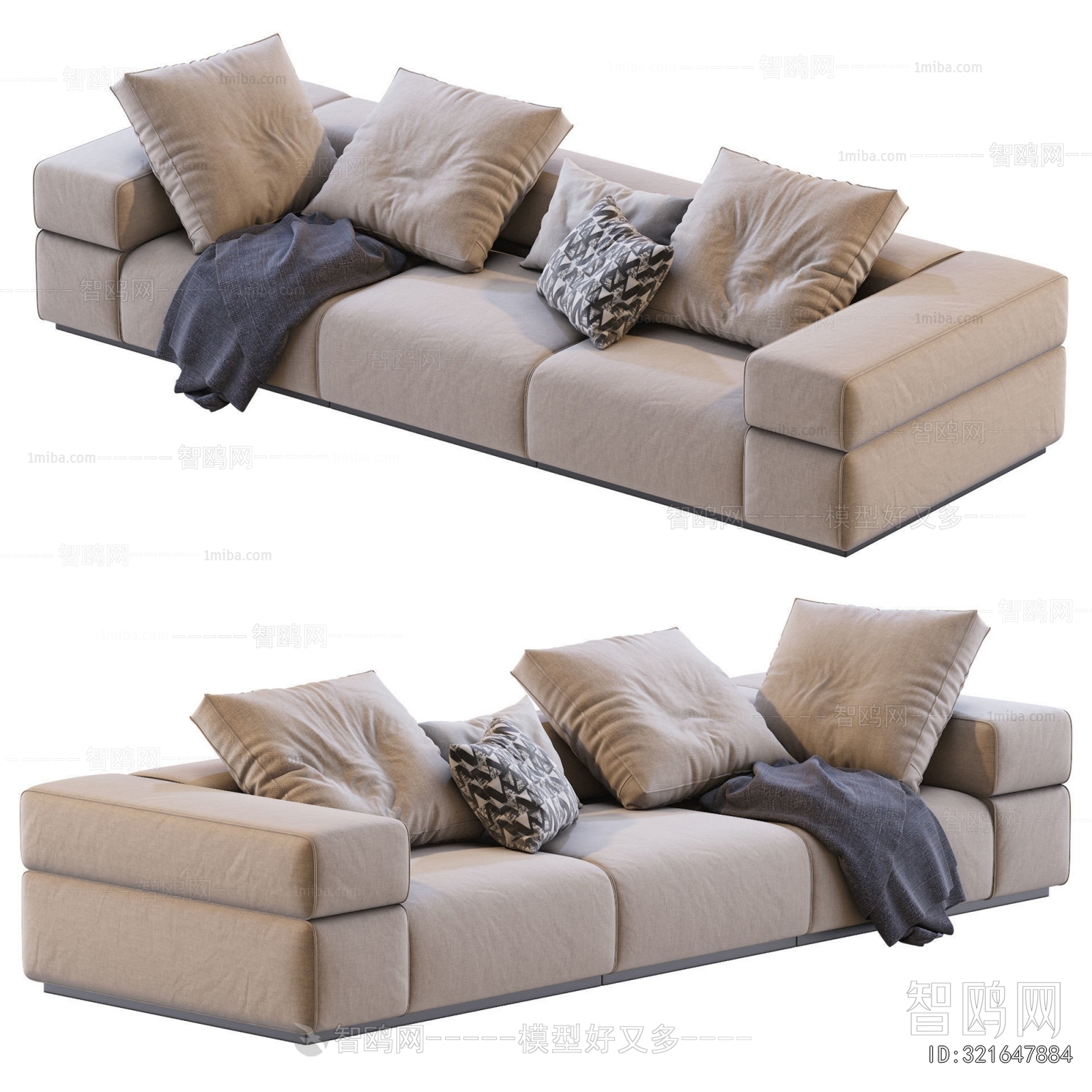 Modern Three-seat Sofa