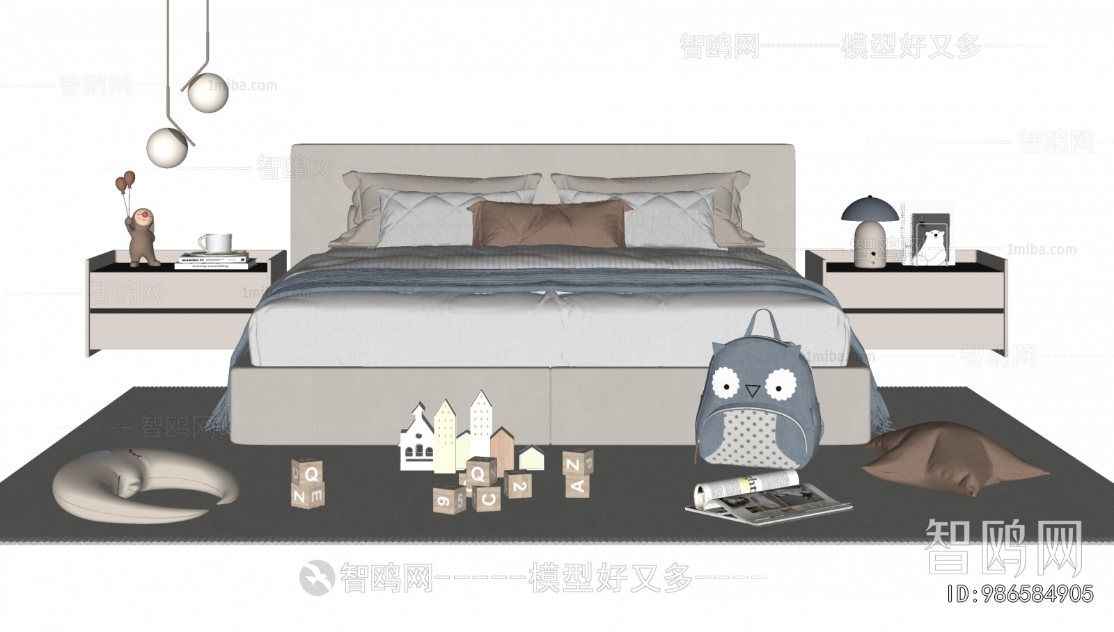 现代男孩床