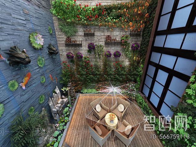 Modern Courtyard/landscape