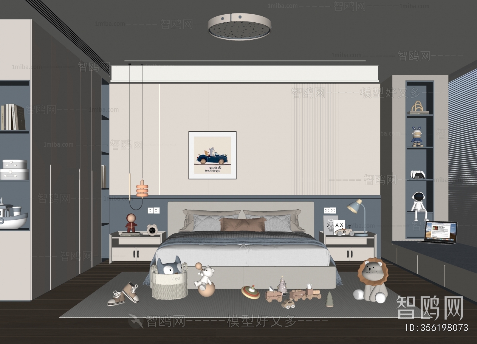 Modern Boy's Room And Son's Room