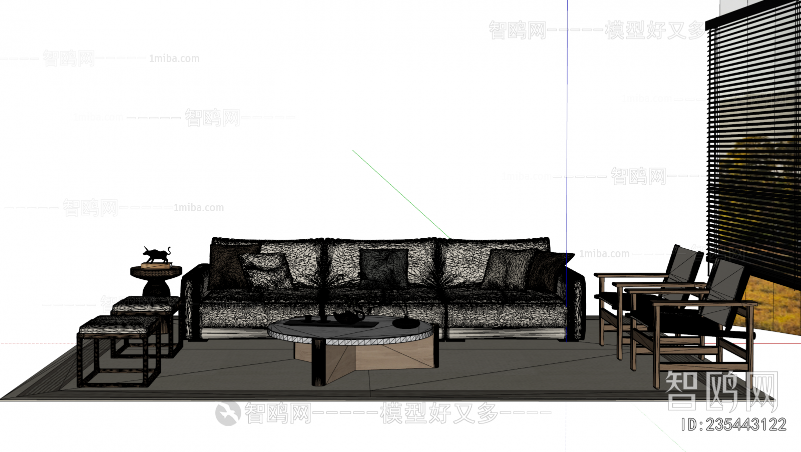 New Chinese Style Sofa Combination