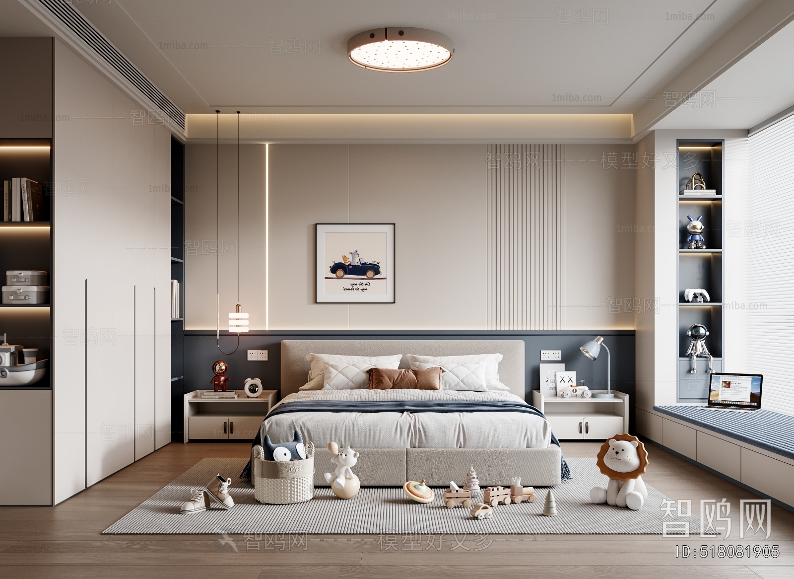 Modern Boy's Room And Son's Room