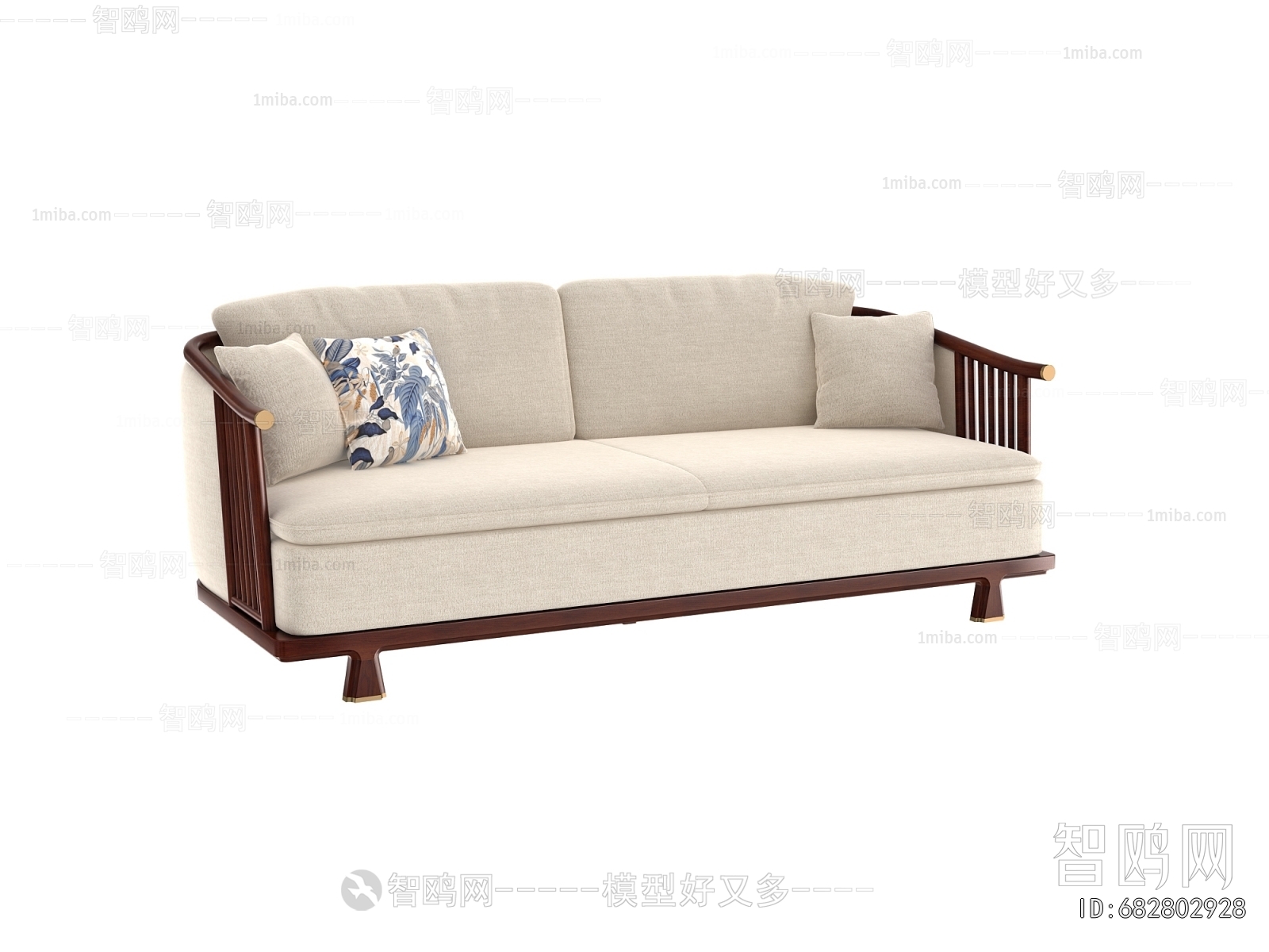 New Chinese Style A Sofa For Two