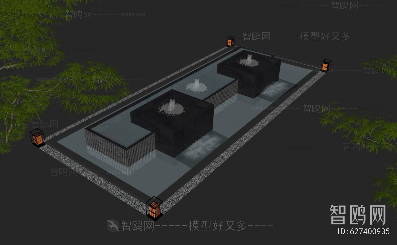 Modern Rockery Waterscape