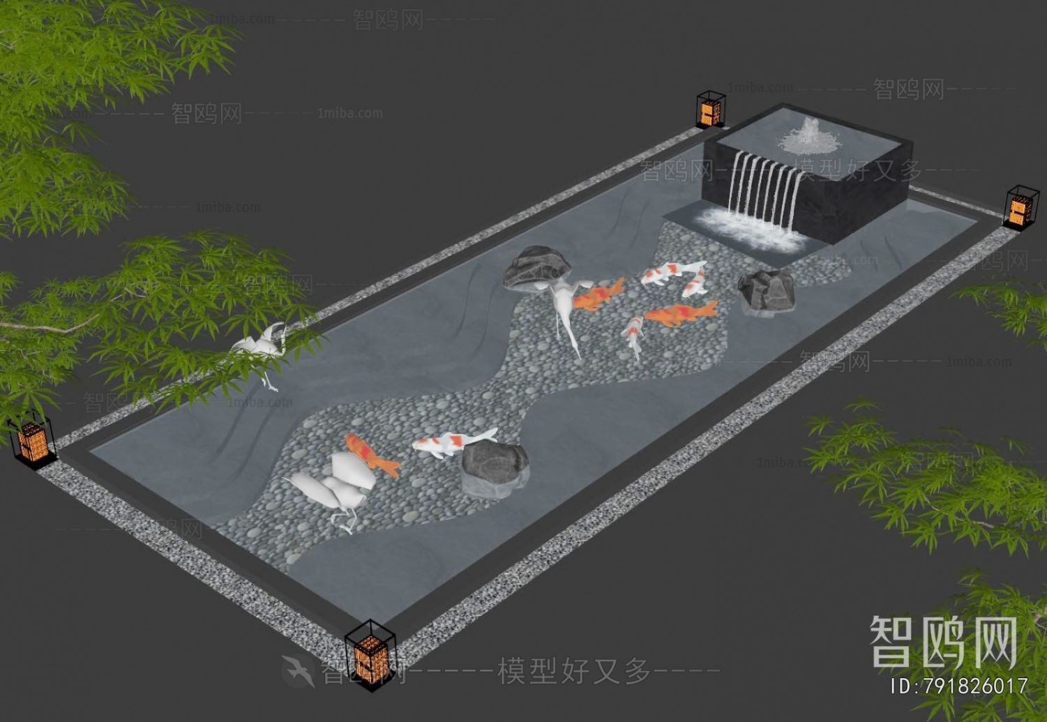 Modern Rockery Waterscape