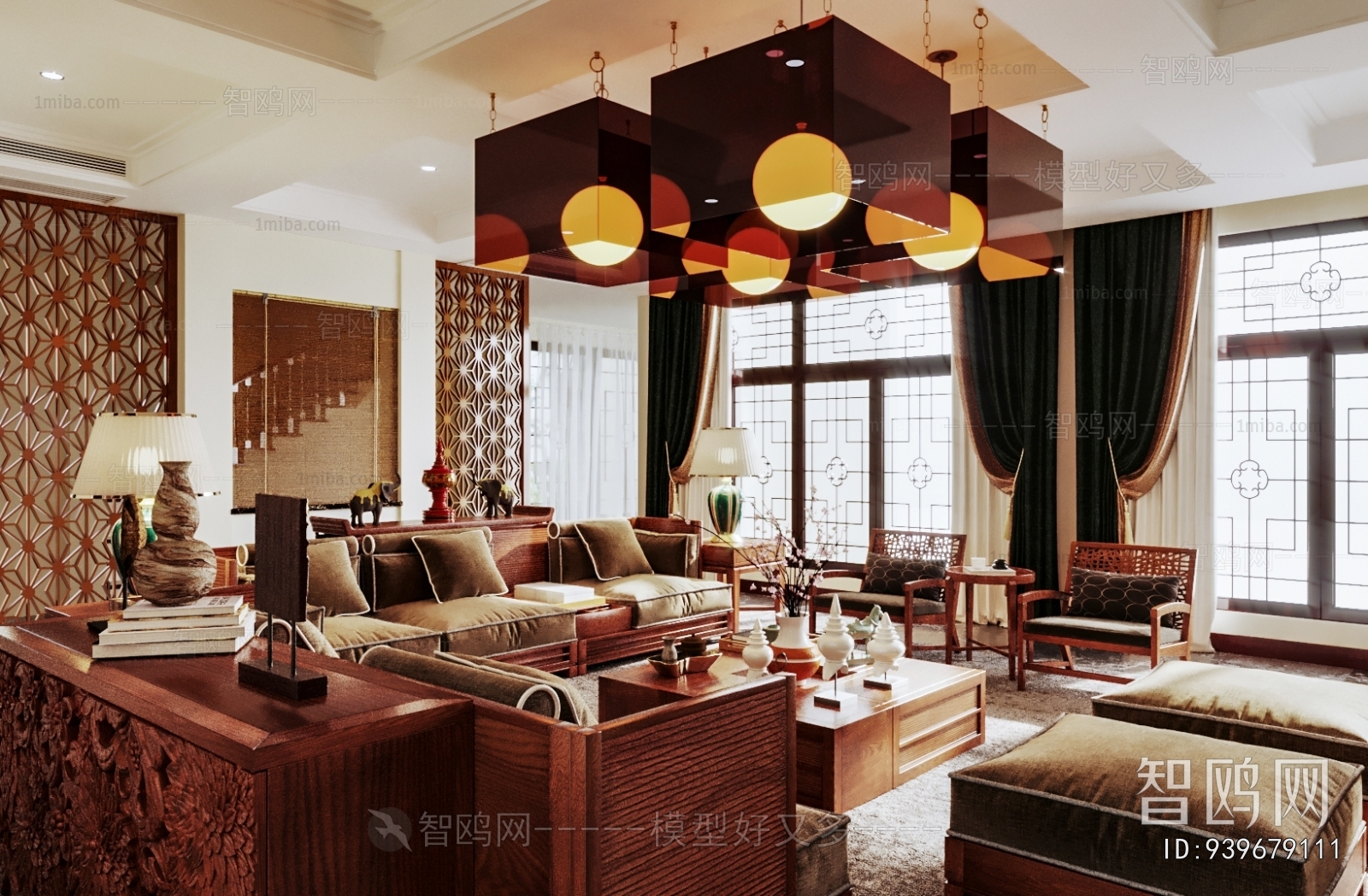 Southeast Asian Style A Living Room