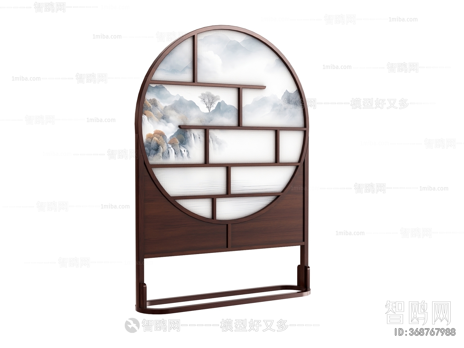 New Chinese Style Wooden Screen Partition