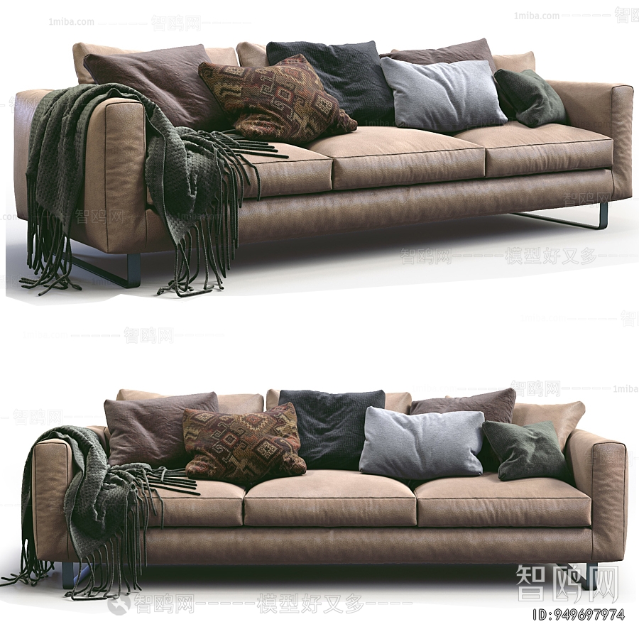 Modern Three-seat Sofa