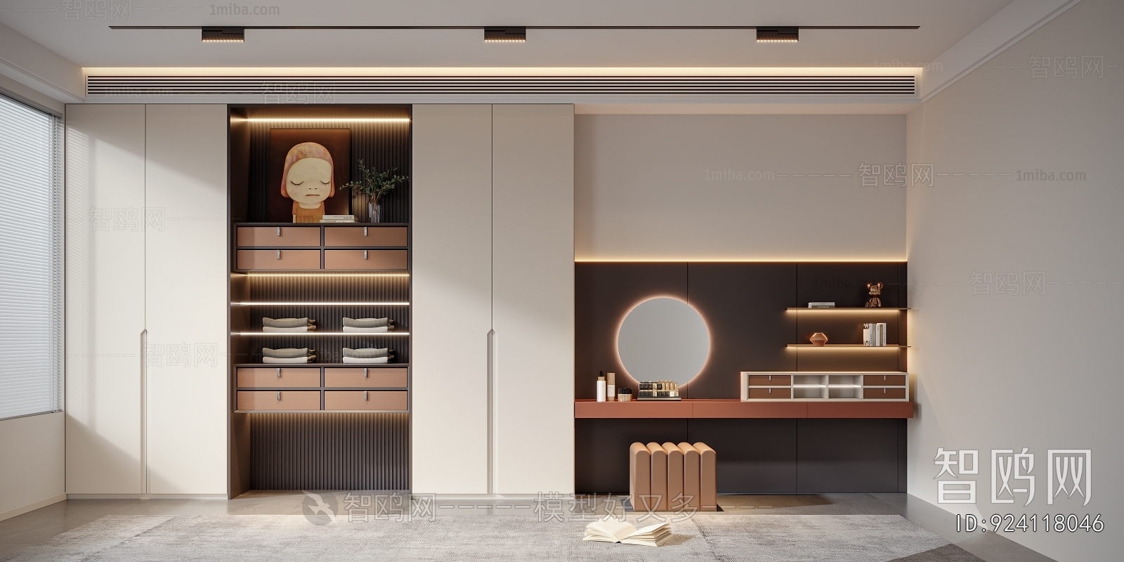 Modern Clothes Storage Area