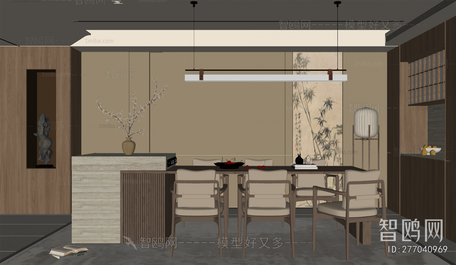 New Chinese Style Dining Room