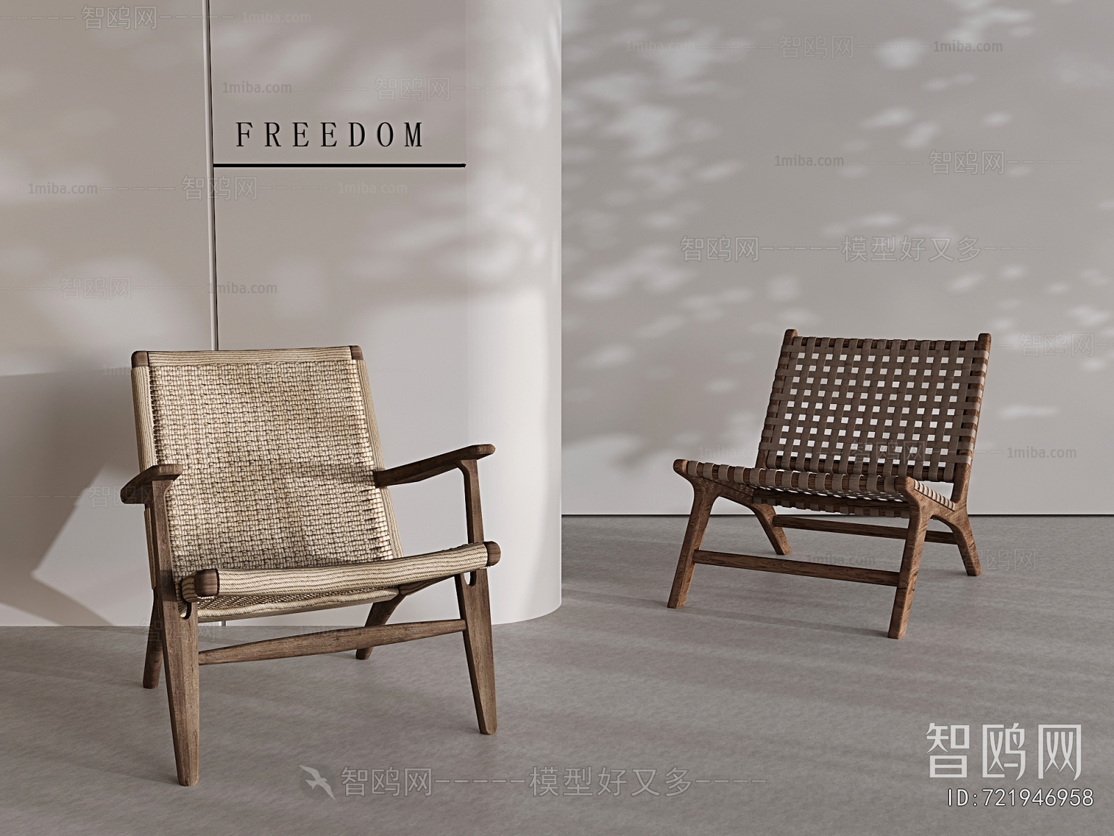 Wabi-sabi Style Lounge Chair