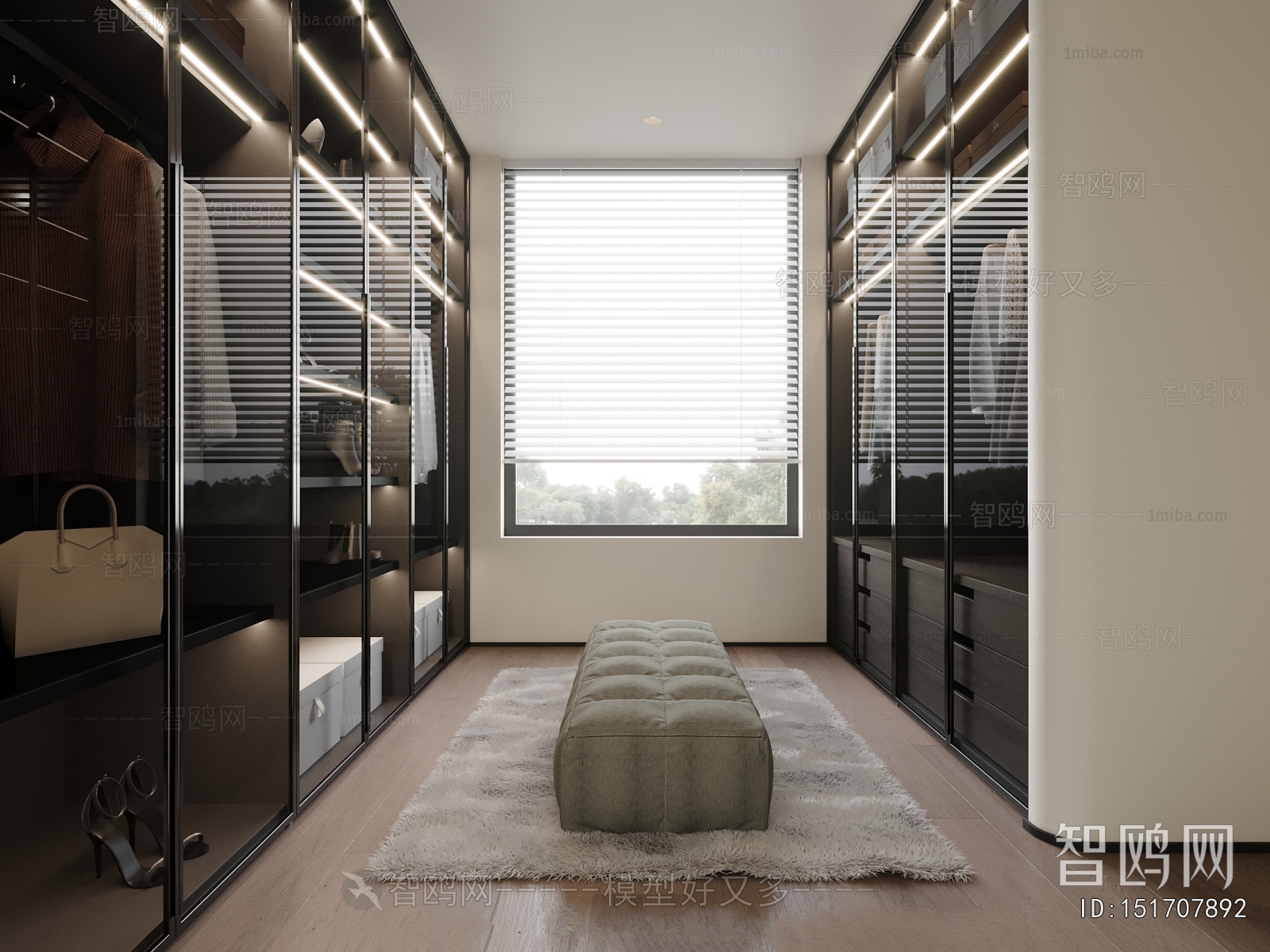 Nordic Style Clothes Storage Area