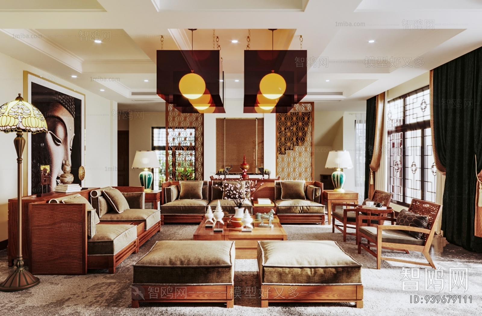 Southeast Asian Style A Living Room