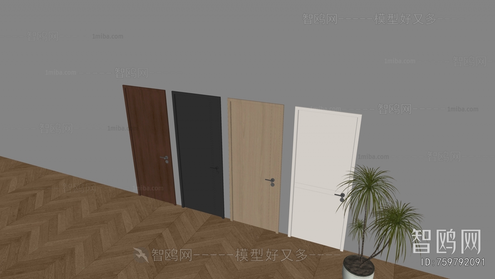 Modern Single Door