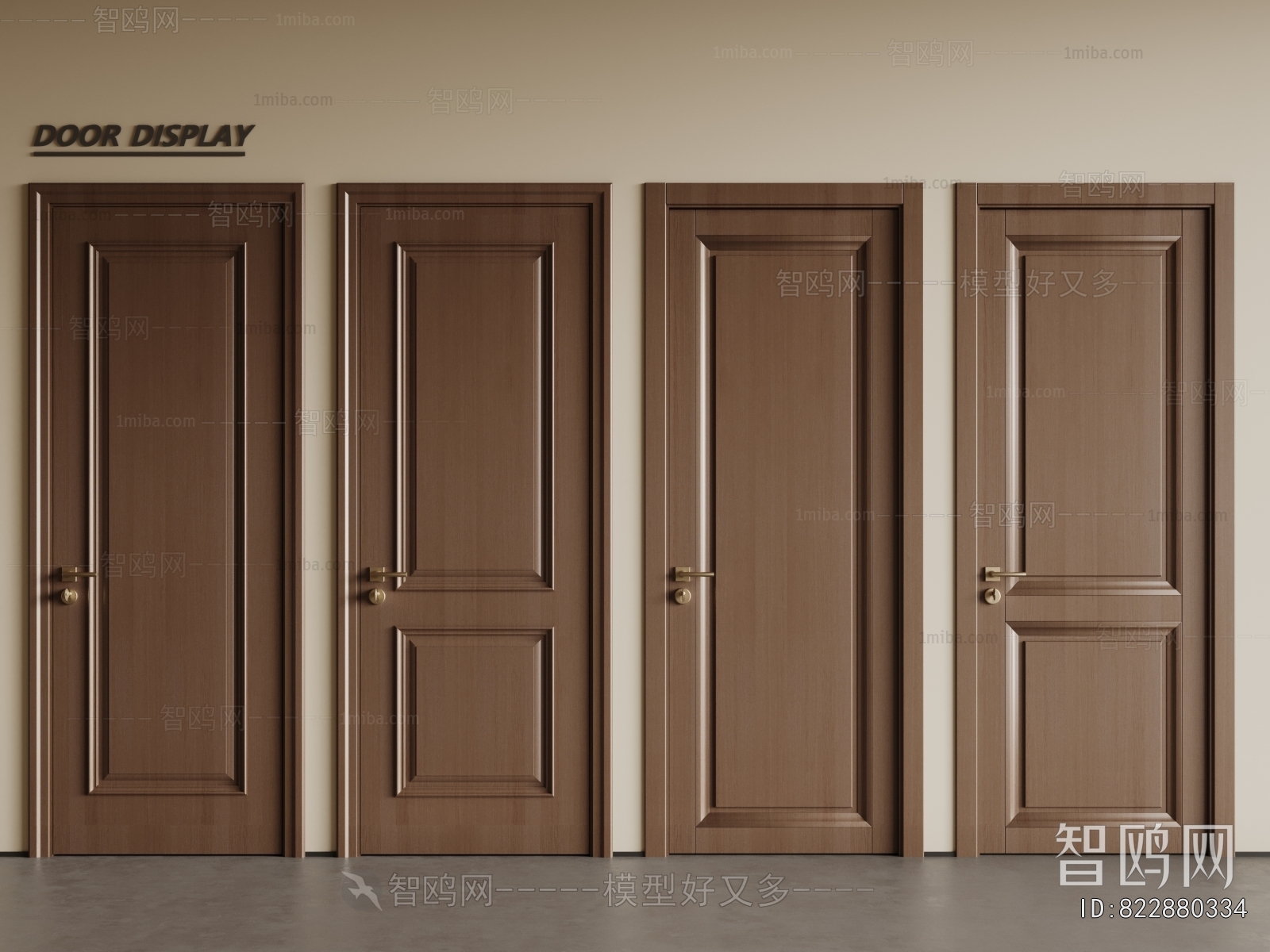 Simple European Style Single Door