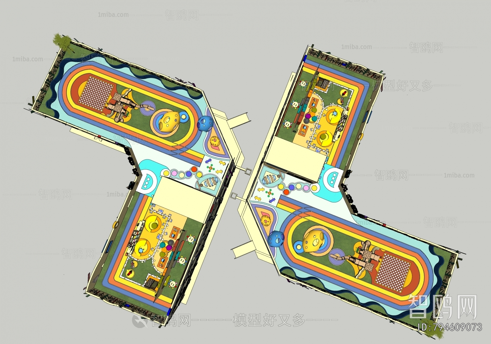 Modern Park Landscape