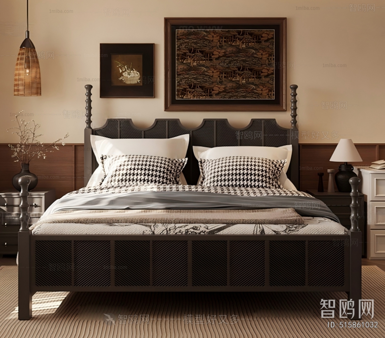 French Style Double Bed