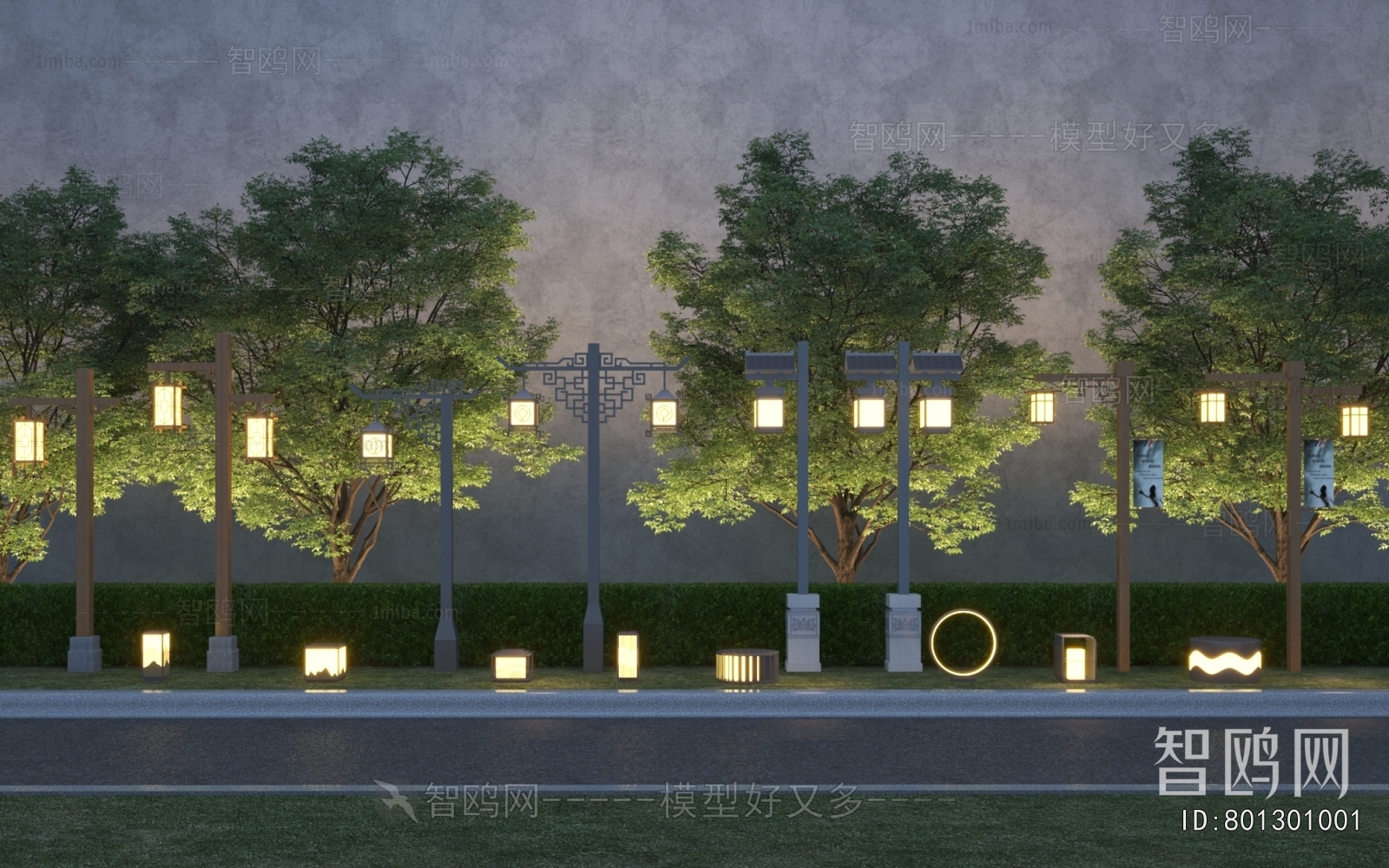 New Chinese Style Outdoor Light