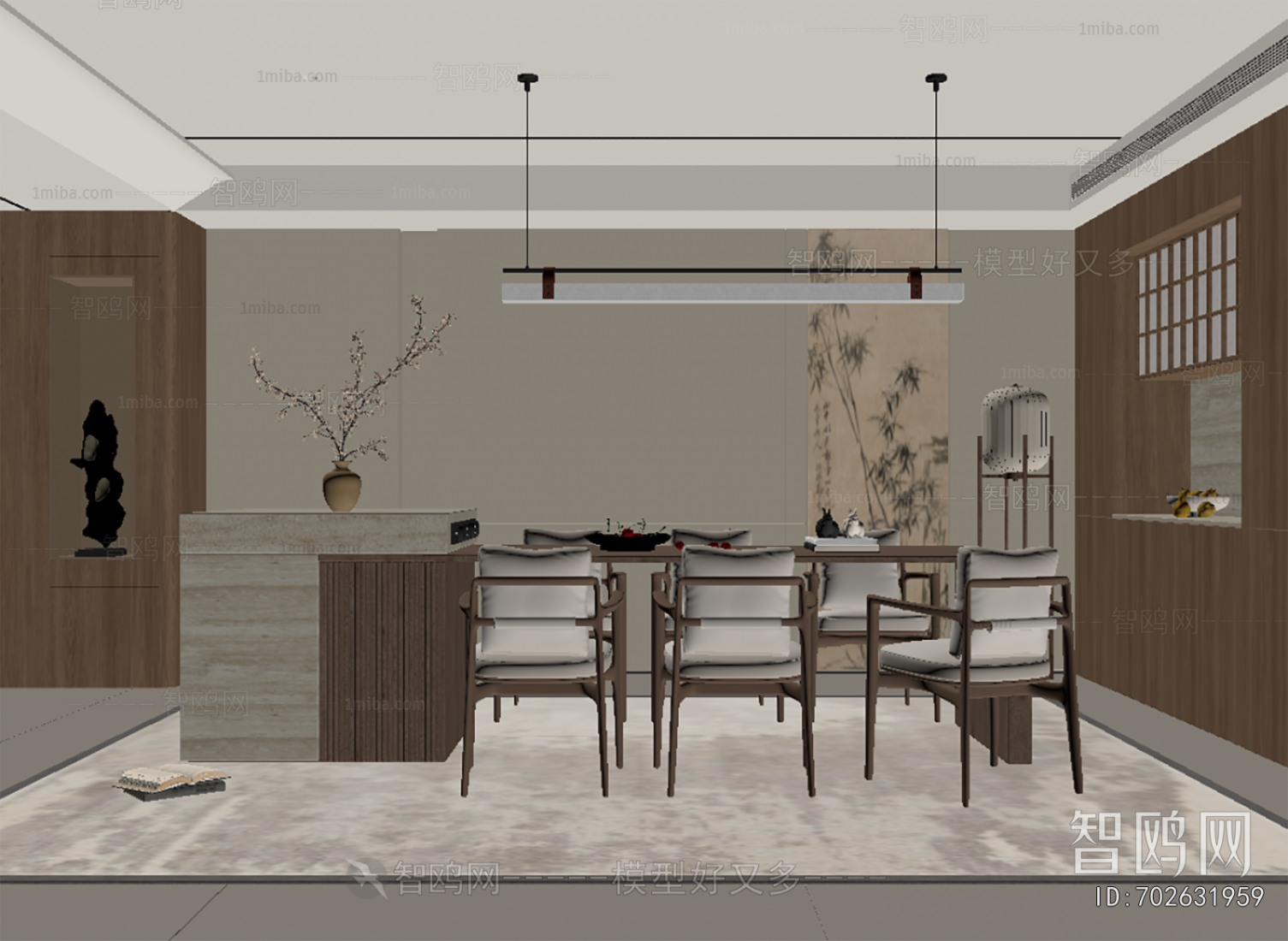 New Chinese Style Dining Room