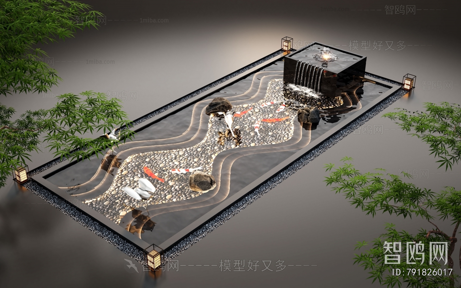 Modern Rockery Waterscape