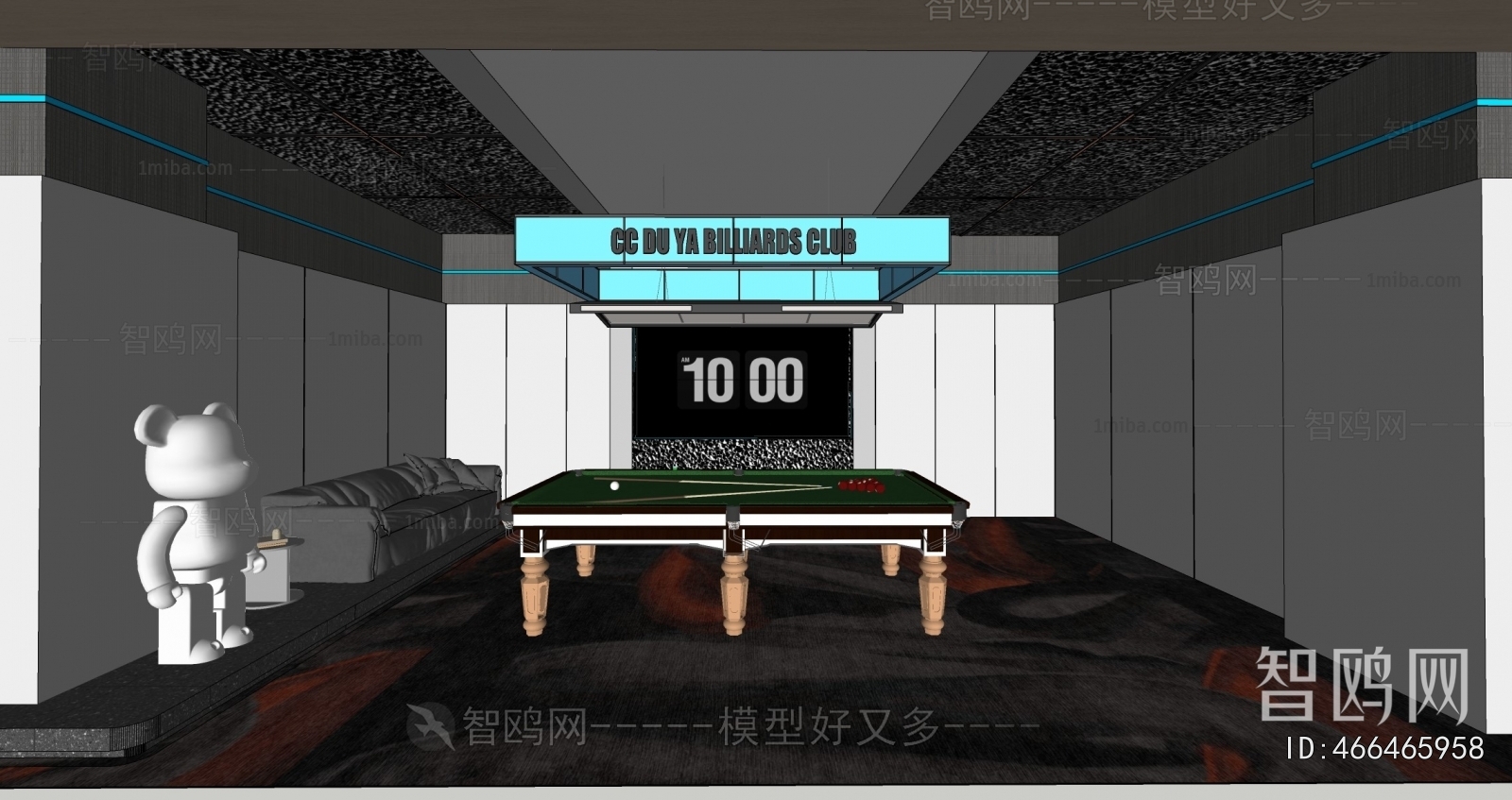 Modern Billiard Room