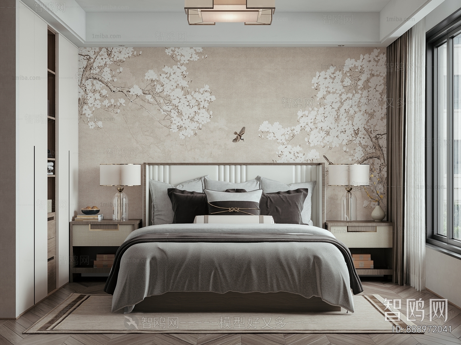 New Chinese Style Bedroom