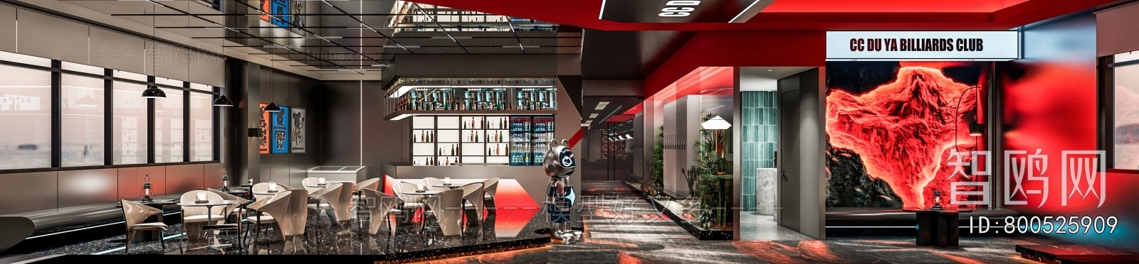 Modern Billiard Room