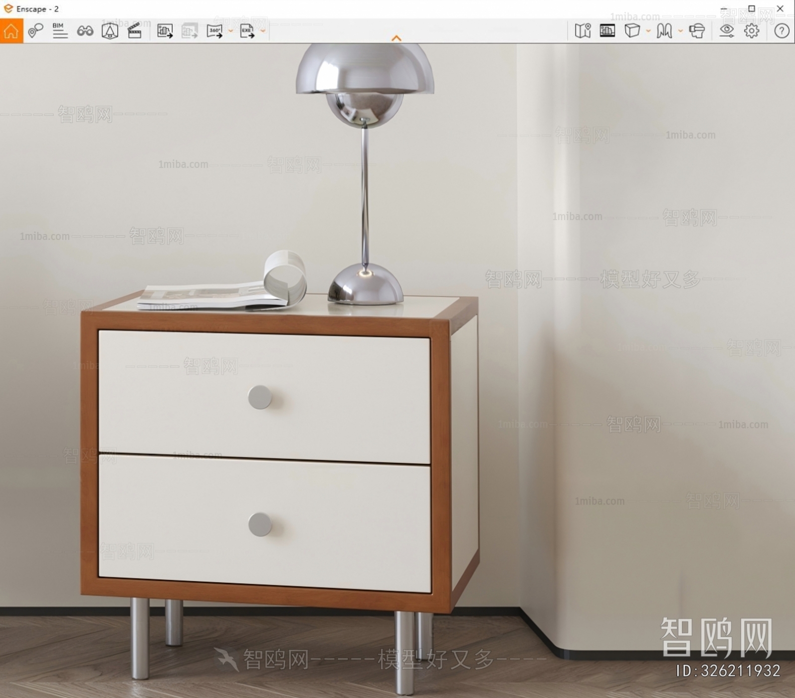 Modern Bedside Cupboard