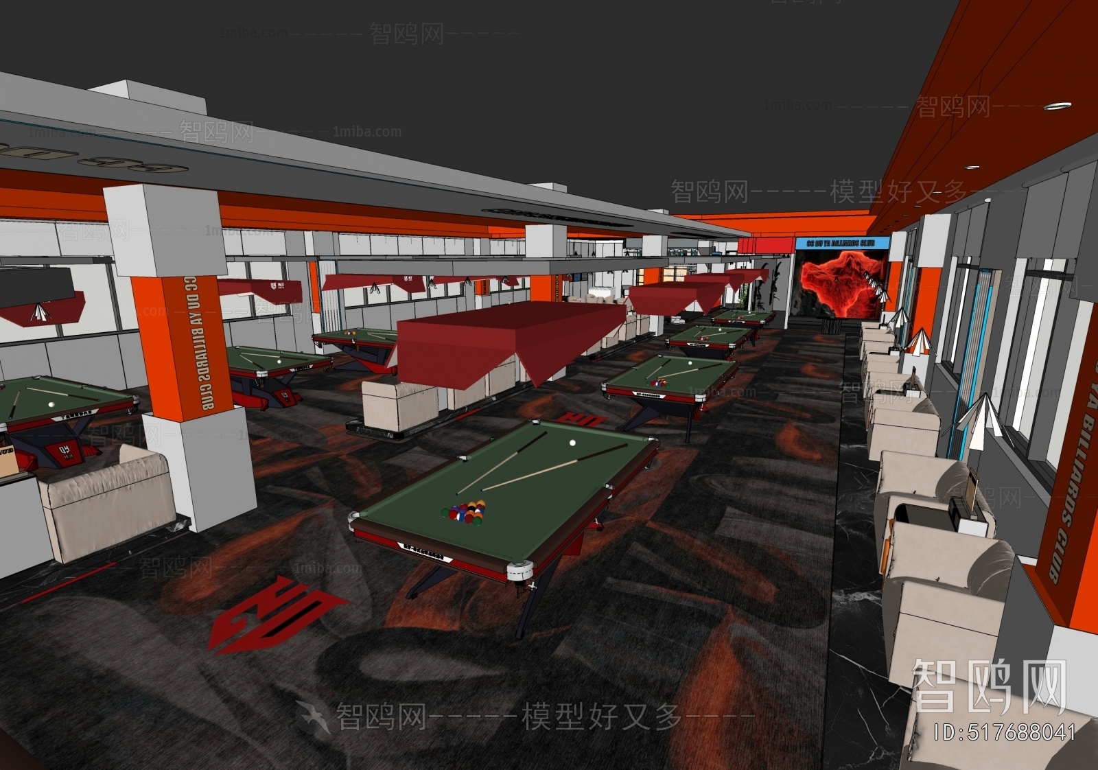 Modern Billiard Room